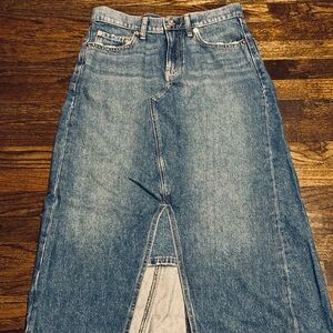 GAP Maxi Blue Denim Skirt